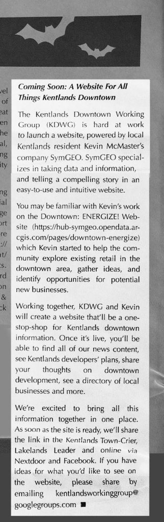 kentlands newspaper