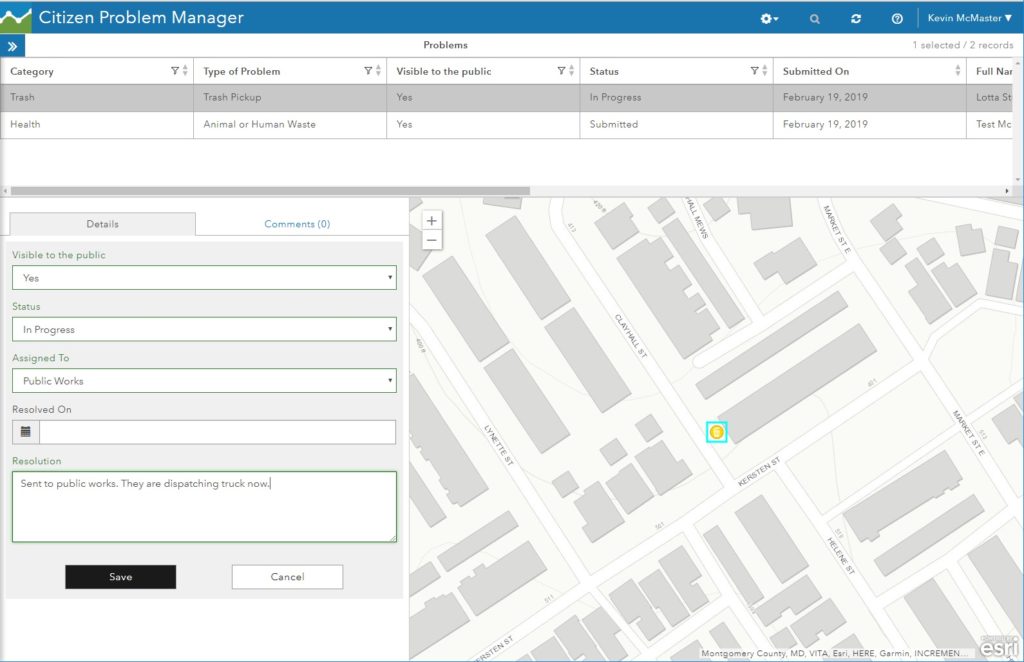 citizen problem manager