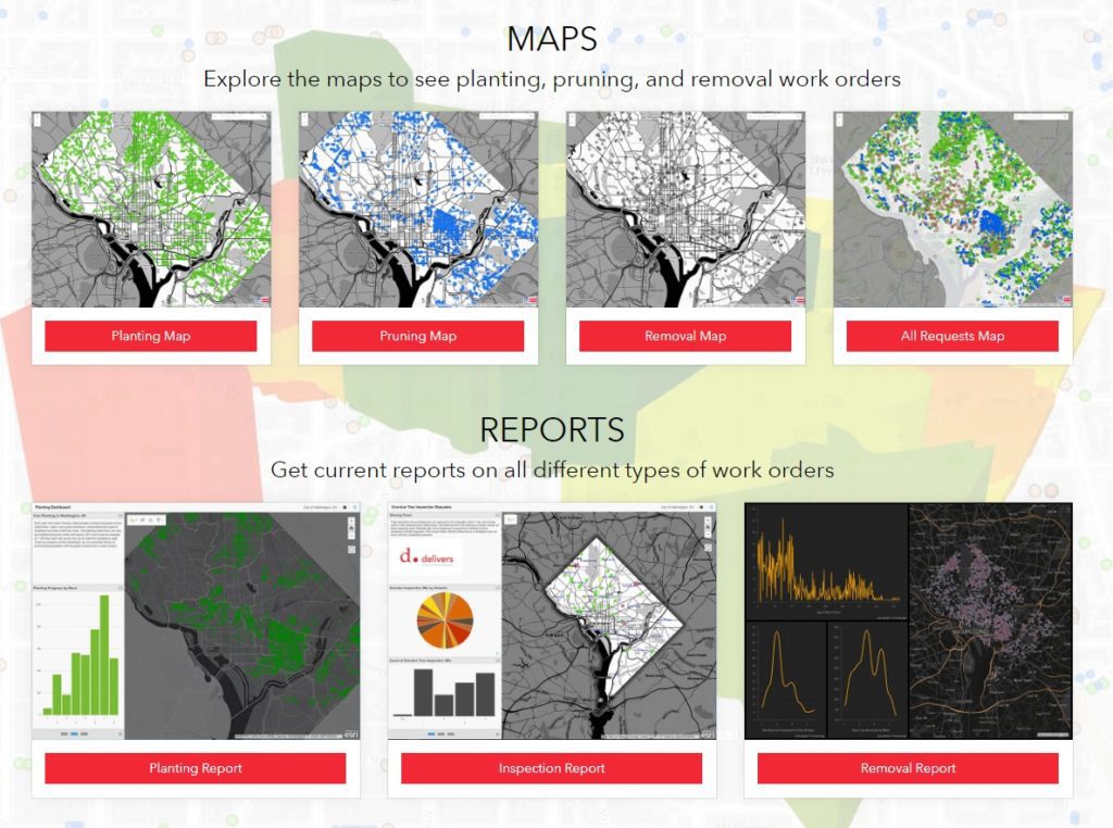 urban forestry maps