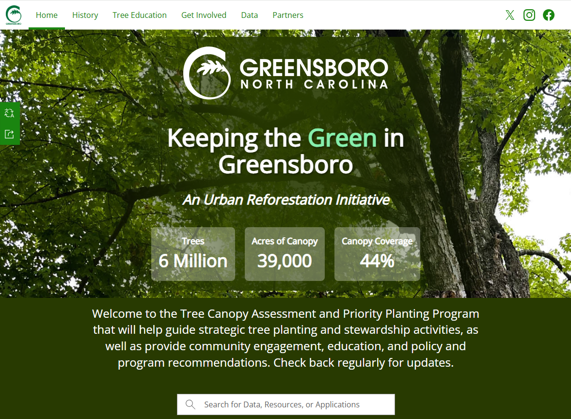 Greensboro’s Tree Canopy Assessment & Planting Hub - SymGEO